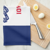 アイオワ州旗 キッチンタオル (四つ折り)