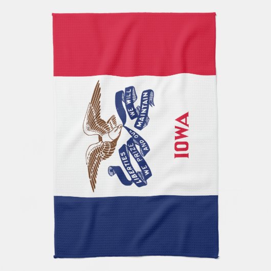 アイオワ州旗 キッチンタオル (縦)