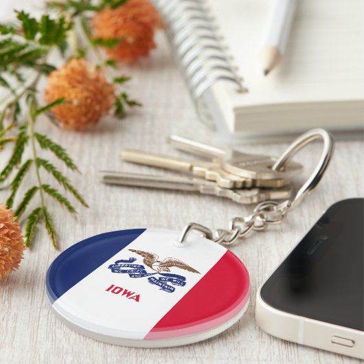 アイオワ州旗 キーホルダー (正面右)