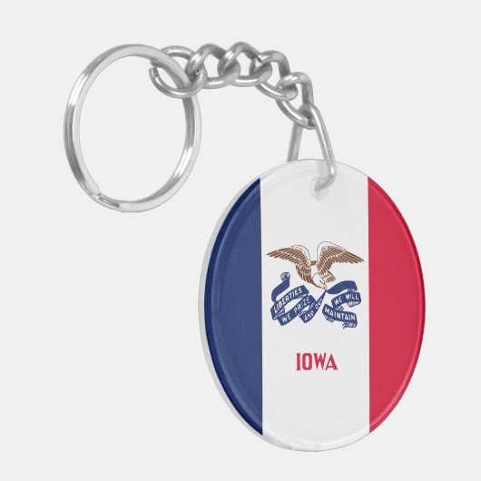アイオワ州旗 キーホルダー (正面左)
