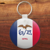 アイオワ州旗 キーホルダー (正面)