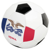 アイオワ州旗 サッカーボール (3/4)