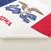 アイオワ州旗 シェルパブランケット (3/4)