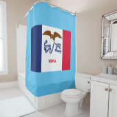 アイオワ州旗 シャワーカーテン (インサイチュ)