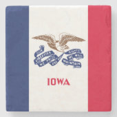 アイオワ州旗 ストーンコースター (正面)