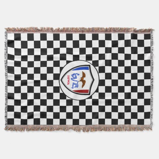 アイオワ州旗 スローブランケット (正面)