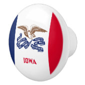 アイオワ州旗 セラミックノブ (右)
