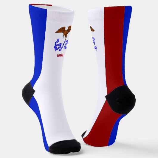 アイオワ州旗 ソックス (傾斜あり)