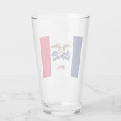 アイオワ州旗 タンブラーグラス (裏面)