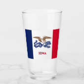 アイオワ州旗 タンブラーグラス (正面)