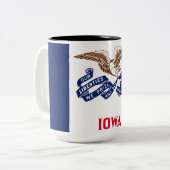 アイオワ州旗 ツートーンマグカップ (正面左)