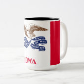 アイオワ州旗 ツートーンマグカップ (正面右)