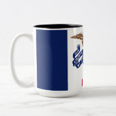 アイオワ州旗 ツートーンマグカップ (左)