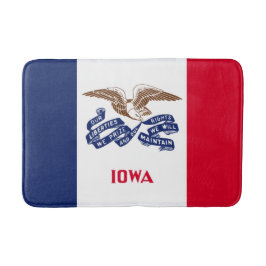 アイオワ州旗 バスマット