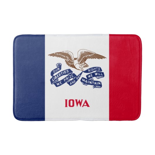 アイオワ州旗 バスマット (正面)