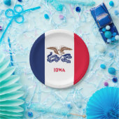 アイオワ州旗 ペーパープレート (パーティー)