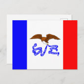 アイオワ州旗 ポストカード (正面/裏面)