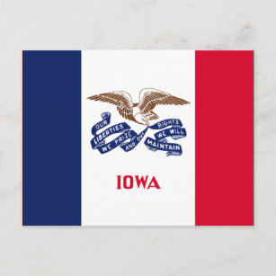 アイオワ州旗 ポストカード