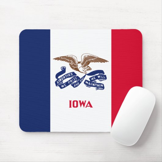 アイオワ州旗 マウスパッド (マウス)