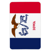 アイオワ州旗 マグネット (縦)