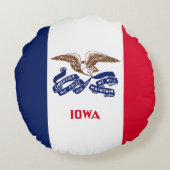 アイオワ州旗 ラウンドクッション (裏面)