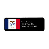 アイオワ州旗 ラベル (正面)