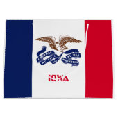 アイオワ州旗 ラージペーパーバッグ (正面)