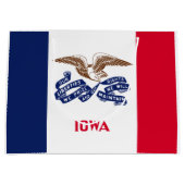 アイオワ州旗 ラージペーパーバッグ (正面)