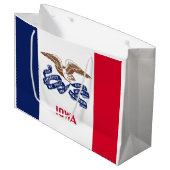 アイオワ州旗 ラージペーパーバッグ (正面アングル)