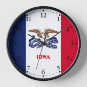 アイオワ州旗 壁時計 (正面)