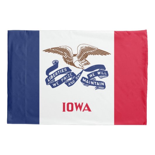アイオワ州旗 枕カバー (裏面)
