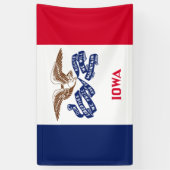 アイオワ州旗 横断幕 (縦)