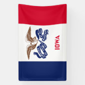 アイオワ州旗 横断幕 (縦)