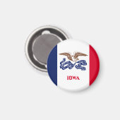 アイオワ州旗USA マグネット (正面/裏面)