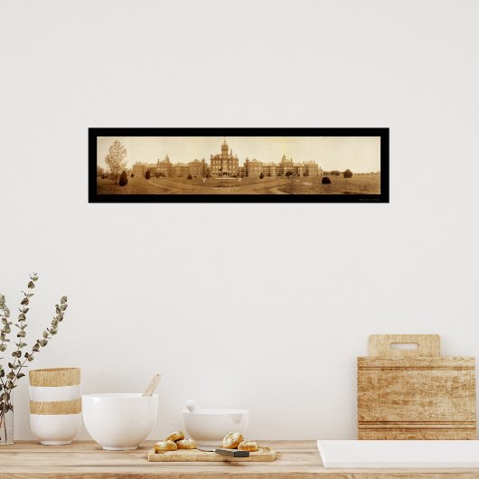 アイオワ州病院写真1908 ポスター (キッチン)