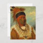 アイオワ州長官のホワイトクラウド ポストカード (正面/裏面)