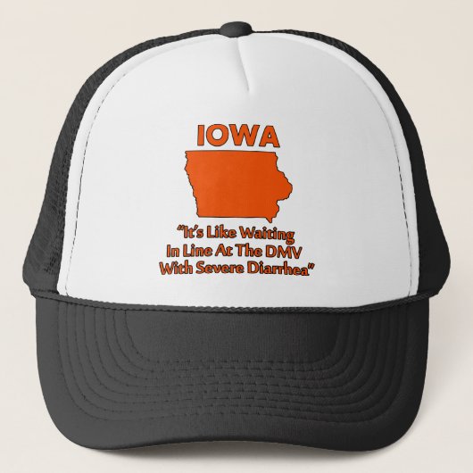 アイオワ州 - まるでDMVで順番を待っているみたい... キャップ (正面)