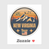 アイオワ州，ニューバージニア シール (シート)