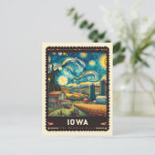 アイオワ州 |ビンセント・ヴァン・ゴッホインスパイア ポストカード (スタンド正面)