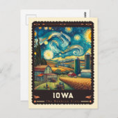 アイオワ州 |ビンセント・ヴァン・ゴッホインスパイア ポストカード (正面/裏面)