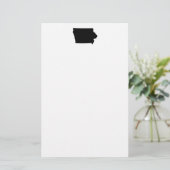 アイオワ州(モノクロ) 便箋 (スタンド正面)