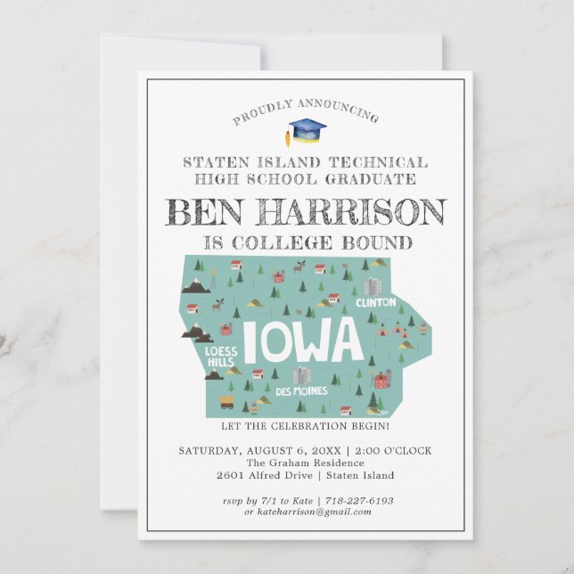 アイオワ州 |大学進学パーティー (正面)