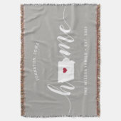 アイオワ州 自宅州 カスタマイズ スローブランケット (正面縦)