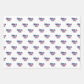 アイオワ州、50州、リバティ・ベル ラッピングペーパーシート (正面)