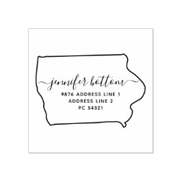 アイオワ差出人住所事業 ラバースタンプ