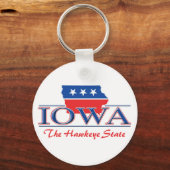 アイオワ愛国的キーチェーン キーホルダー (正面)