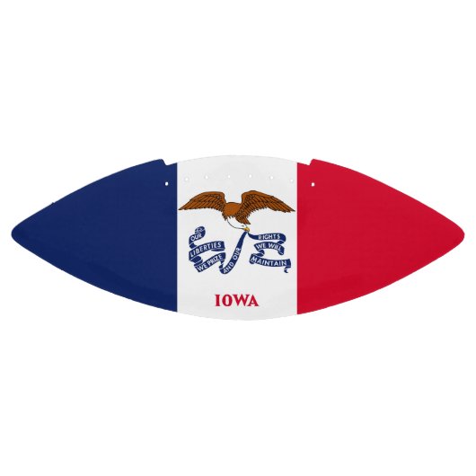 アイオワ旗付き愛国的アメリカンフットボール アメリカンフットボール (パネル)