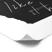 アイオワ私はそれが好きここに州シルエットブラック ポスター (角)