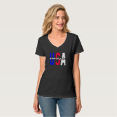 アイオワ米国ヴィンテージ愛国者誇りを持ったと米国市民 Tシャツ (正面フル)