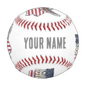 アイオワ統一された州レトロ州マップヴィンテージUSA 野球ボール (裏面)